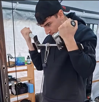 Poignée ergonomique BT Bar Arm Blaster à prise convergente/divergente pour entraînement des biceps et des triceps en salle de sport