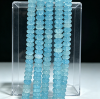 Vente directe des fabricants de Yiwu : Perles de verre Abacus 5x8mm, perles rondes transparentes en cristal pour la fabrication de bijoux DIY