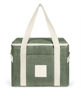 Manufacturer Custom Logo Outdoor Large Portable Collapsible Golf Picnic Beach Camping Soft Terry Towelling Insulated Cooler Bag - Product Image 1