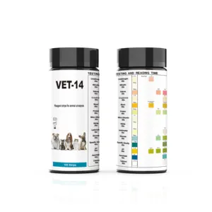 Dierenarts-14 Dier Menselijk Urinalysis Teststrips, Micro Albumine Diagnostische Testen Urine Peilstok Test