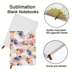 Carnets portables personnalisés, sublimation, vierges, A5, A6, couverture en cuir PU, carnet scolaire personnalisé avec logo - Product Image 3