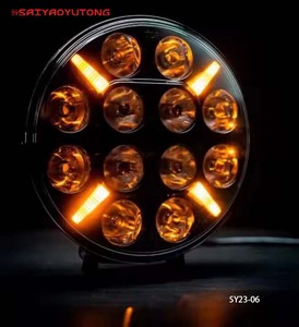 Saiyaoyutong Mới Thêm Extraljus 4X4 LED Đường Nối Xe Đèn Pha 9 Inch Ánh Sáng Màu Hổ Phách Vị Trí Ánh Sáng Nhấp Nháy 24V 100W 5000 - Product Image 1