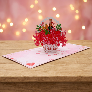 Meilleur prix pour la carte pop 3D faite à la main carte de voeux en papier de conception personnalisée pour la fête des mères Top Trending Vietnam Gifts Crafts - Product Image 4