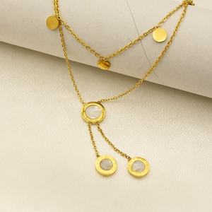 Hoge Kwaliteit Roestvrij Staal Ronde Romeinse Wijzerplaat Lange Hanger Ketting Voor Vrouwen Mode Meisjes Sleutelbeen Ketting Sieraden Geschenken - Product Image 3