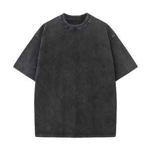 T-Shirt da <span class=keywords><strong>uomo</strong></span> Oversize <span class=keywords><strong>Vintage</strong></span> in cotone 100% di alta qualità 230GSM di alta qualità - Product Image 1