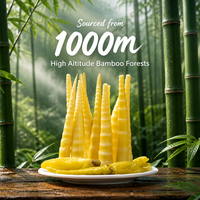 En gros, Légumes en conserve : Légumes de bambou épicés, pointes tendres et croustillantes, prêts à consommer, sachet d'apéritif, faible MOQ 120 sachets