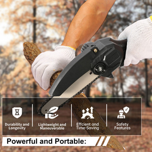 Scie à chaîne sans fil portable de qualité industrielle, alimentée par batterie rechargeable 21V, scie à carrelage et à bois de 6 pouces pour CS10 Cordles - Product Image 5