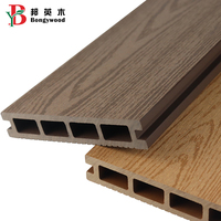 Nouveau platelage latéral simple en bois composite en plastique imperméable terrasse extérieure en bois composite en plastique