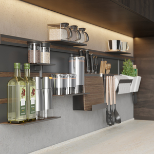 Goldmine Supports de rangement muraux haut de gamme pour ustensiles de <span class=keywords><strong>cuisine</strong></span> Étagère Assaisonnement <span class=keywords><strong>Barre</strong></span> de suspension - Product Image 3