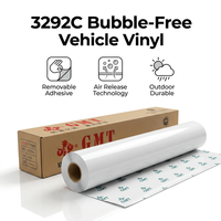 Film adhésif pour voiture 3292C sans bulles, blanc, conforme aux courbes complexes des véhicules