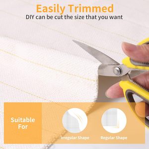 Grand tissu à touffeter surjetant avec lignes marquées-tissu <span class=keywords><strong>de</strong></span> poinçon d'aiguille <span class=keywords><strong>de</strong></span> tissu <span class=keywords><strong>de</strong></span> <span class=keywords><strong>moine</strong></span> primaire pour tapis <span class=keywords><strong>de</strong></span> bricolage-pistolet à touffeter <span class=keywords><strong>de</strong></span> poinçon - Product Image 3