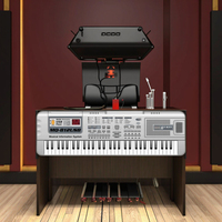 61 Keys Electronic Piano Standard Keyboard Lighted Keys Musical Instrument (MQ-812USB)