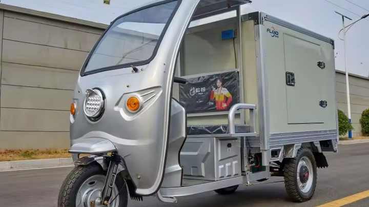 Electric Insulated Tricycle with DC Power Mini Portable Cold Room