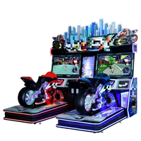 Machine de jeu d'arcade de course de moto Kaimi 5DX avec écran de 42 pouces, simulateur de conduite de moto pour enfants, centres de jeux, anglais, 110-240V