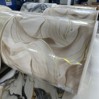 Papier peint pour salle de bain en PVC, papier peint 3D imperméable auto-adhésif pour décoration intérieure, directement de l'usine