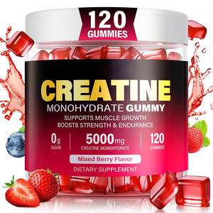 Créatine Monohydrate Gummies 5000Mg Soutien Amélioré La Croissance Musculaire Force et Récupération Supplément Pré-Entraînement pour Hommes et Femmes - Product Image 1