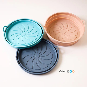 Forros de Silicone Redondos de 8 Polegadas, Ecológicos e Reutilizáveis para Panelas de <span class=keywords><strong>Air</strong></span> <span class=keywords><strong>Fryer</strong></span> e Assadeiras - Product Image 3