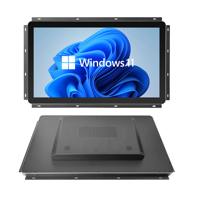 23.8 Inch Open Frame Wall-mounted Capacitive Touch Screen Aluminum Profile Front Panel IP65 Waterproof Industrial Monitor