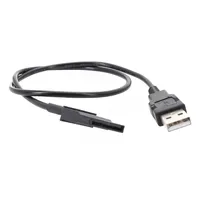 Kabel Daya USB ke SATA 2.5-inci 50cm 22AWG USB20 5V Male ke SATA 15Pin Female Converter untuk Kabel Catu Daya HDD Laptop