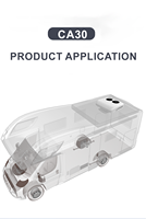 Système de climatisation universel 24V pour mini-camions, camping-cars et fourgonnettes, à montage sur toit, 9200 BTU, alimenté par batterie, sans fonctionnement au ralenti