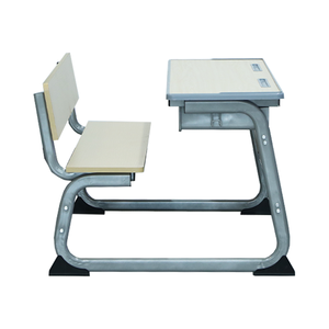Set Perlengkapan Furnitur Kelas Sekolah Meja dan Kursi Siswa Ganda yang Tahan Lama dari Kayu dan Logam untuk Ruang Kelas - Product Image 4