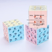 Cube magique de la table périodique avec logo personnalisé, jouet éducatif STEM pour la promotion scolaire, cadeau scientifique et outil d'apprentissage pour les entreprises