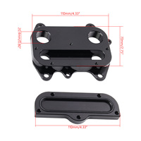 Adaptateur de refroidisseur d'huile en aluminium usiné CNC, adapté au refroidissement externe de l'huile sur les moteurs diesel Audi/Volkswagen 1.6L/2.0L.