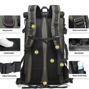 Free Sample Custom Unisex Zipper Closure Softback Polyester Travel <b>Backpack</b> <b>Waterproof</b> Casual Sports Outdoor Gym Triathlon - Product Image 6