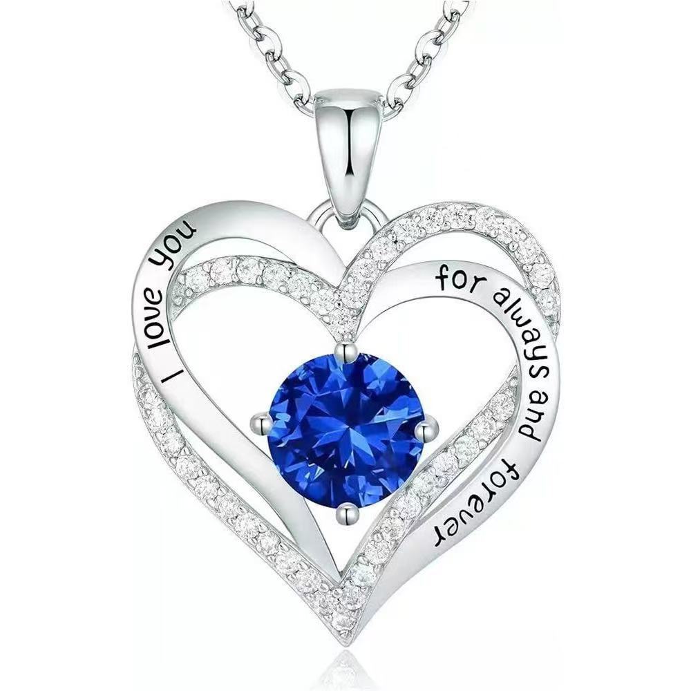 White gold blue diamond