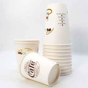 Disposable Biodegradable Takeaway Paper Cups Customized Logo Color/Size/Volume Single Wall Recycled Materials Food Grade Tea