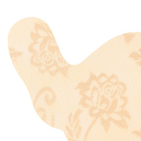 Imprimez des boucliers de mamelon jetables, couvre-mamelons auto-adhésifs invisibles en satin Accessoires d'ajustement de poitrine sexy
