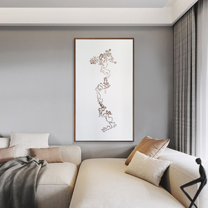 Décoration d'intérieur waibi sibi grande peinture giclée peinture abstraite encadrée imprimée art mural - Product Image 4