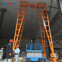 HNTIWIN Chine Usine Moteur Électrique Grue Portique Industrielle Portable à Faible Hauteur de Levage Treuil 5 Tonnes 35m Hauteur de Levage Sans Fil
