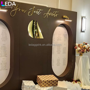 LEDA Artículos para Bodas, Arco Acrílico Marrón Grande de Alta Calidad, Tabla de Asientos para Eventos - Product Image 4