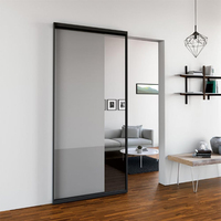 Portes coulissantes extérieures de style américain moderne, portes encastrées en aluminium et verre, isolation acoustique, portes encastrées pour l'intérieur des maisons