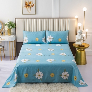Offre Spéciale nouveau Style 100% coton ensemble de draps de lit <span class=keywords><strong>drap</strong></span> plat de haute qualité respirant et imprimé prix bon marché pour les enfants - Product Image 5