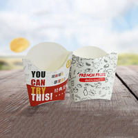 Gobelets en papier kraft jetables imprimés personnalisés pour la nourriture pour oeufs Frites Yaourt Crème glacée Gobelets obliques épaissis