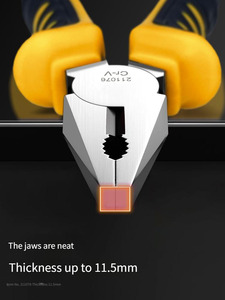 Pince étau à bec effilé 6 "et 8" de qualité industrielle polyvalente avec nez oblique en acier allié au chrome-vanadium personnalisable OEM - Product Image 6