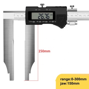 Calibrador Vernier digital de acero inoxidable de 0-300mm y 150mm con mordaza larga de 150mm - Product Image 3