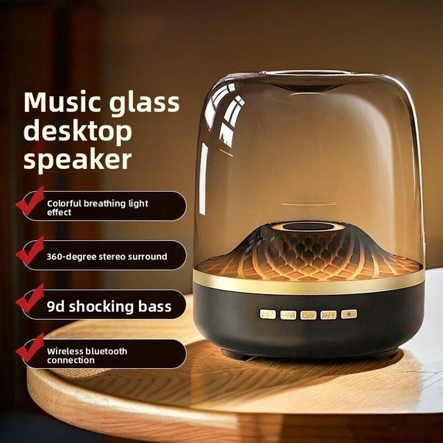 Heavy Bass Wireless Bluetooth Mini Speaker Waterproof Lighting Outdoor Audio USB Rechargeable Featuring Card Slot Intelligent