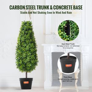 DB Wholesale 2 Pack 3 'Artificial Banyan Tree Topiary UV Decor Faux Plant para interior/exterior Material de seda de plástico para Graduatio - Product Image 4