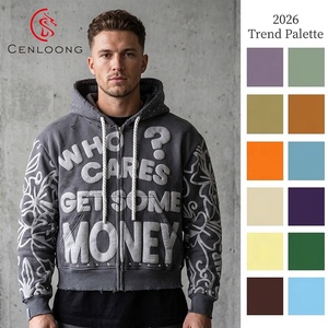 Sudaderas Cenloong Streetwear para Hombre, Fabricantes de Ropa, Sudadera con Capucha Bordada Personalizada, Estilo Boxy - Product Image 1