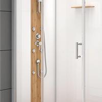 Salle de douche contemporaine et cabine de douche spacieuse pour salle de bain résidentielle, modèles personnalisés, salle de douche intérieure