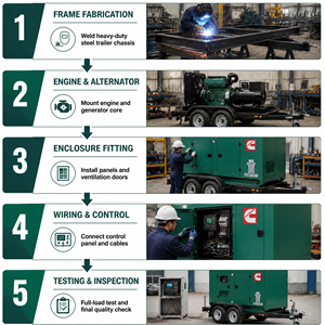 Precio de Fábrica Grupo Electrógeno Diésel Silencioso Cummins Perkins Weichai Yuchai 20kVA 100kW 150kW 200kVA 200kW 100kVA 250kVA 300kVA - Product Image 6