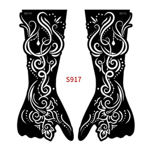 Bella arte vuota Stencil tatuaggio Stencil henné corpo tatuaggio Stencil nero impermeabile tatuaggio temporaneo arte - Product Image 5