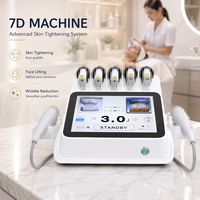 Appareil de beauté anti-âge 7D, stimulation du collagène, système de raffermissement de la peau pour le contour de la mâchoire, réduction de la graisse du visage, machine SPA