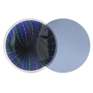 See through magic 3D two way mirror Smart Wall Hung Custom Decoration Endless led Light Infinity Mirror sheets