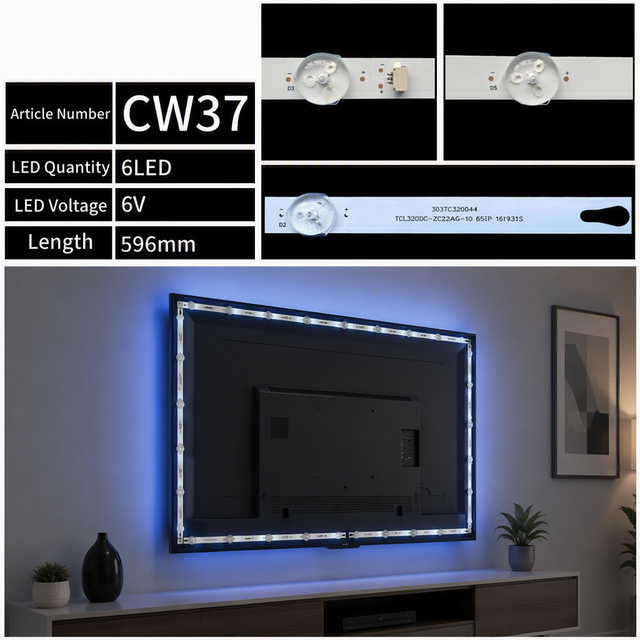 32" LED Backlight TV Repair Replacement Strip 567MM for U3200STR