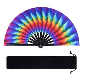 Éventail portable en PVC de 33 cm, personnalisé, en bambou, nouveau produit 2025, imprimé sur mesure, décoration écologique, amour de la musique - Product Image 1