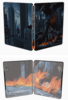 Boîte en étain et livre en acier personnalisés, imprimés et gaufrés, avec support de disque PP transparent pour CD/DVD/Blu-ray